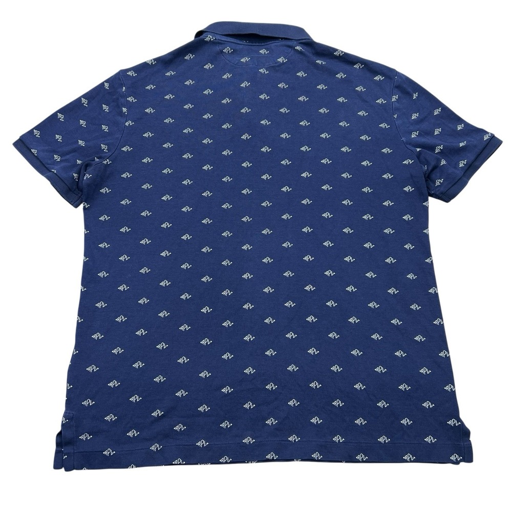Polo‎ Ralph Lauren Polo Shirt Mens Size Small Navy Blue Classic Fit RPL Logo - Picture 3 of 5